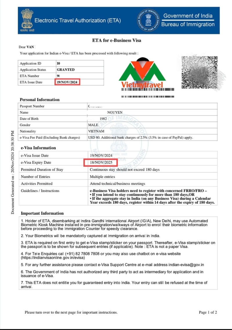 visa-cong-tac-an-do-vietmytravel