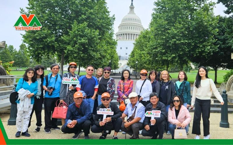 Đoàn land tour Mỹ tham quan chương trình liên tuyến Đông Tây Hoa Kỳ tại Vietmytravel