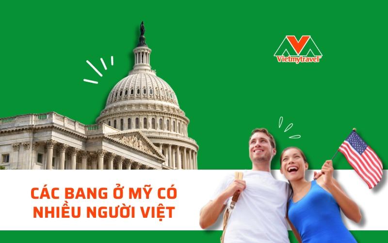 Các bang ở Mỹ có nhiều người Việt - Vietmytravel