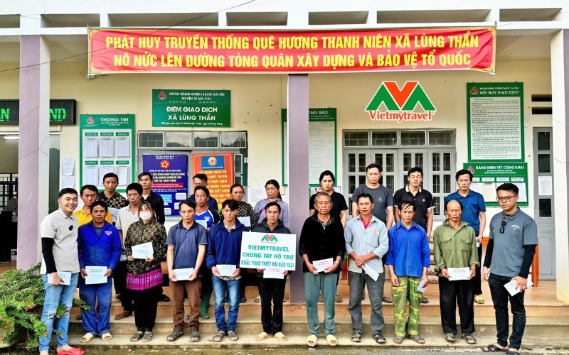 Vietmytravel chung tay hỗ trợ đồng bào do bão Yagi