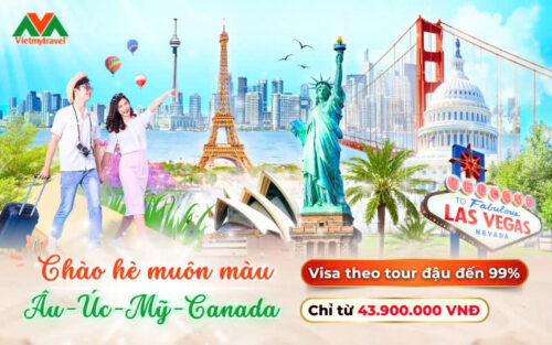 Tour mùa hè khám phá Âu - Úc - Mỹ - Canada 2025